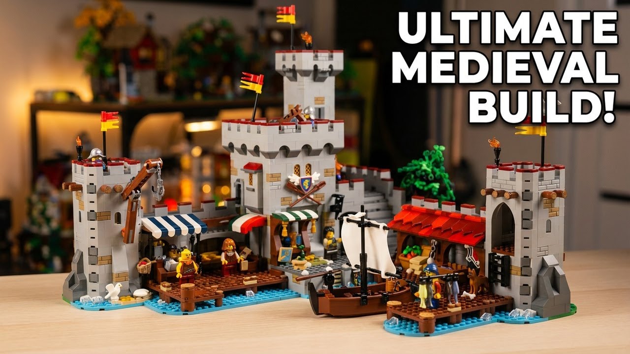 LEGO Medieval Seaside Market Comes To Life! [Bricklink Series 4]