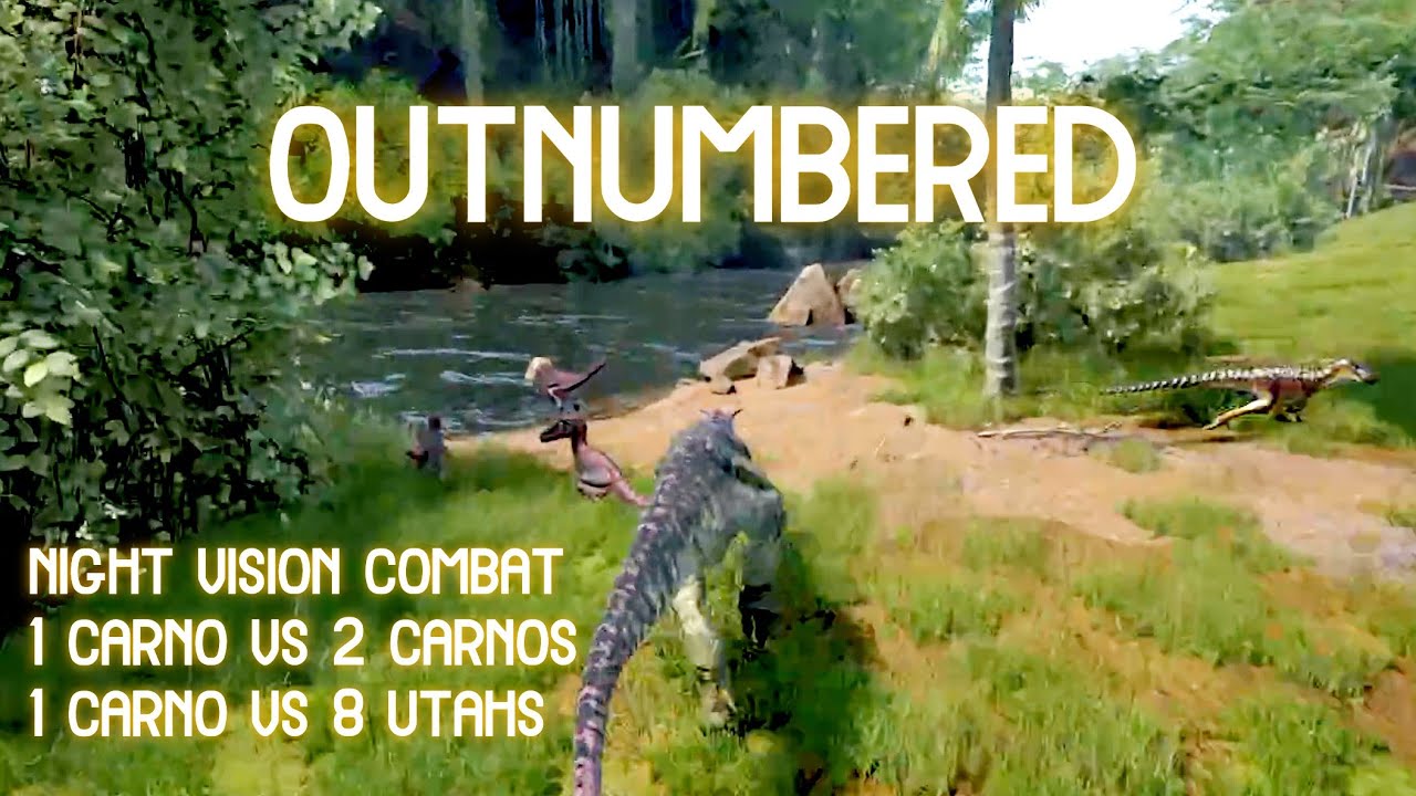 Outnumbered solo carno adventures - The Isle Evrima. Carnotaurus gameplay