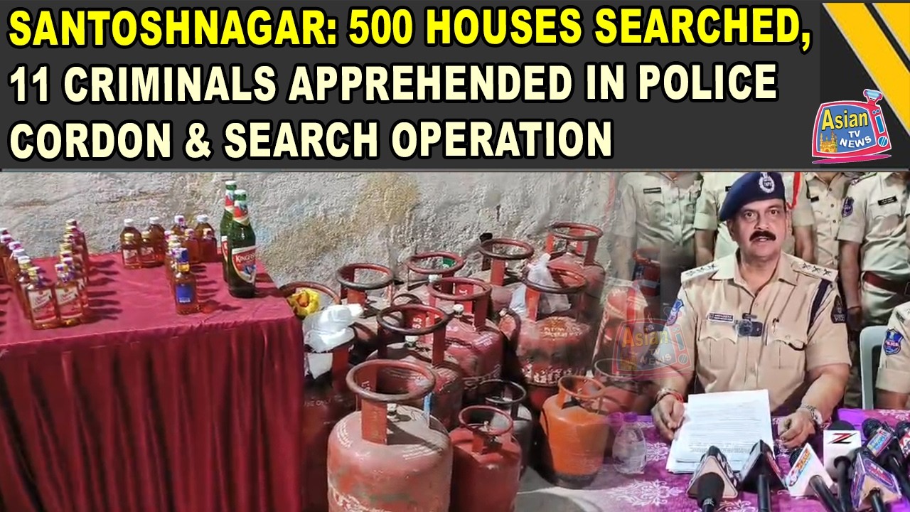 Santosh Nagar: 500 Houses Searched, 11 Criminals Apprehended in Police Cordon & Search Operation