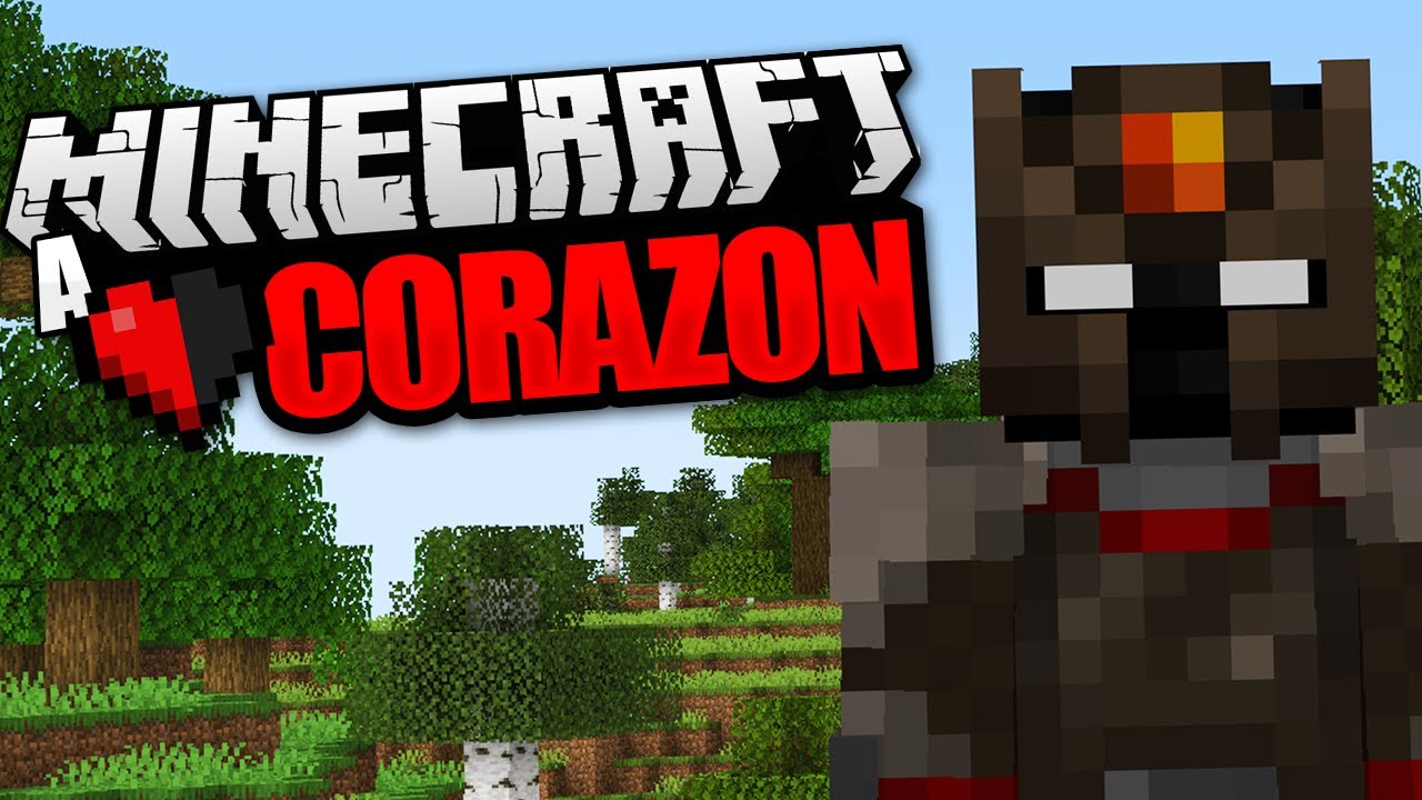 GANANDO MINECRAFT A MEDIO CORAZÓN ❤️