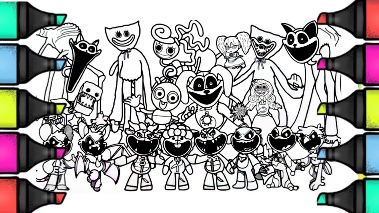 Poppy Playtime Chapter 4 Big Coloring Pages New/NCS music