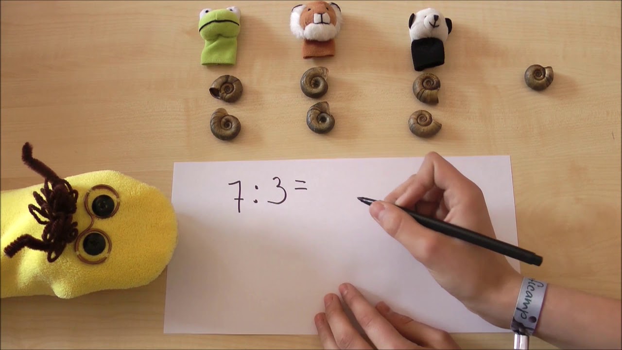 Erklärvideo: Teilen mit Rest mit Mathe-Flip