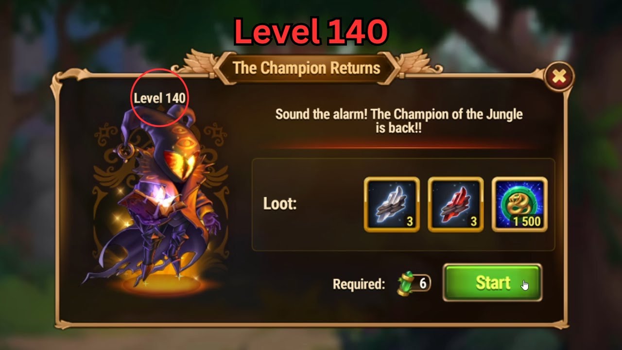 Hero Wars: Dominion Era - The Champion Returns Level 140