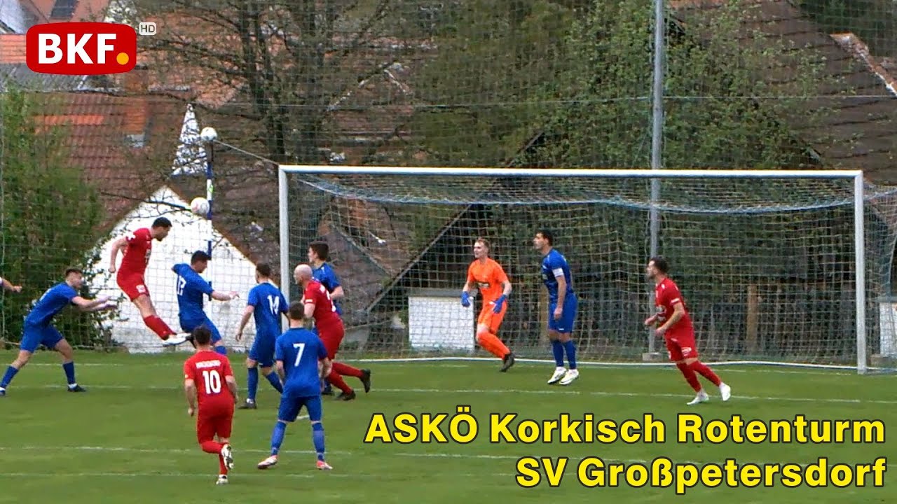 31. 3. 2024 - Fußball - ASKÖ Korkisch Rotenturm : SV Großpetersdorf, 2. Liga Süd - BKF TV