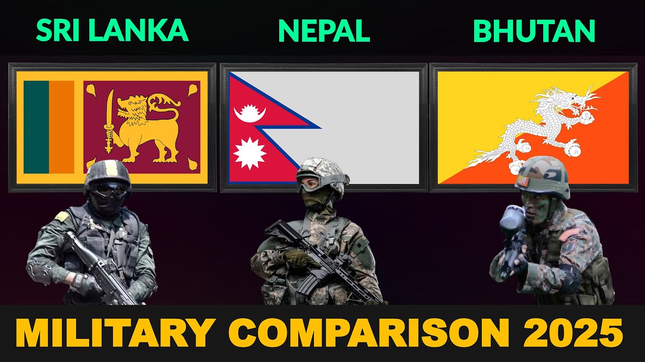 Sri Lanka vs Nepal vs Bhutan Military Power Comparison 2025