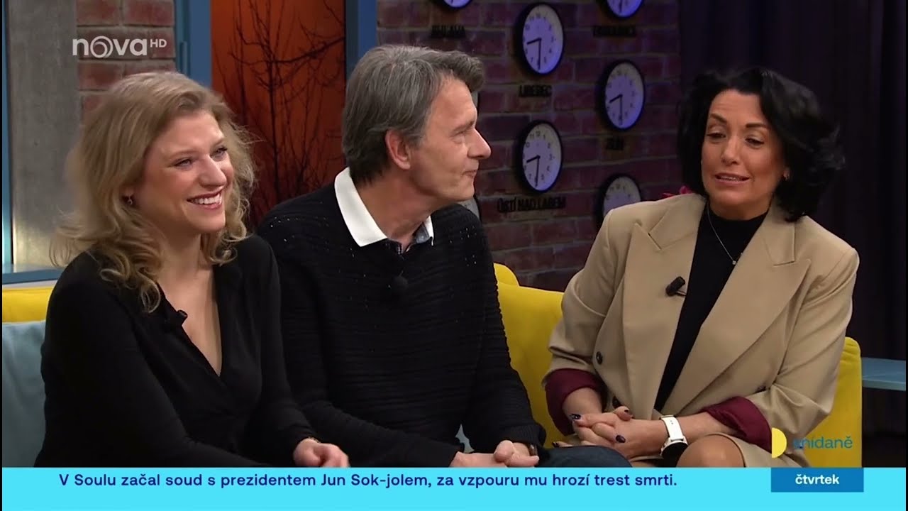 Jan Šťastný, Eva Čížkovská a Jitka Ježková - Seznamka - Snídaně - TV Nova - únor 2025