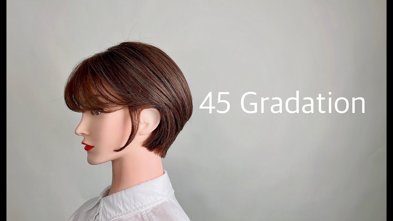 How to cut gradation hair style / 45도 그라데이션 헤어컷