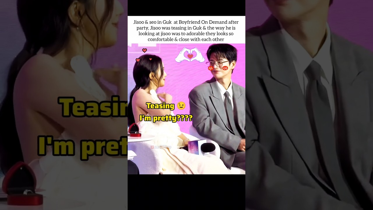 Джису дразнит Со Ин Гука на мероприятии Boyfriend On Demand #jisoo #seoinguk #bod #blackpink