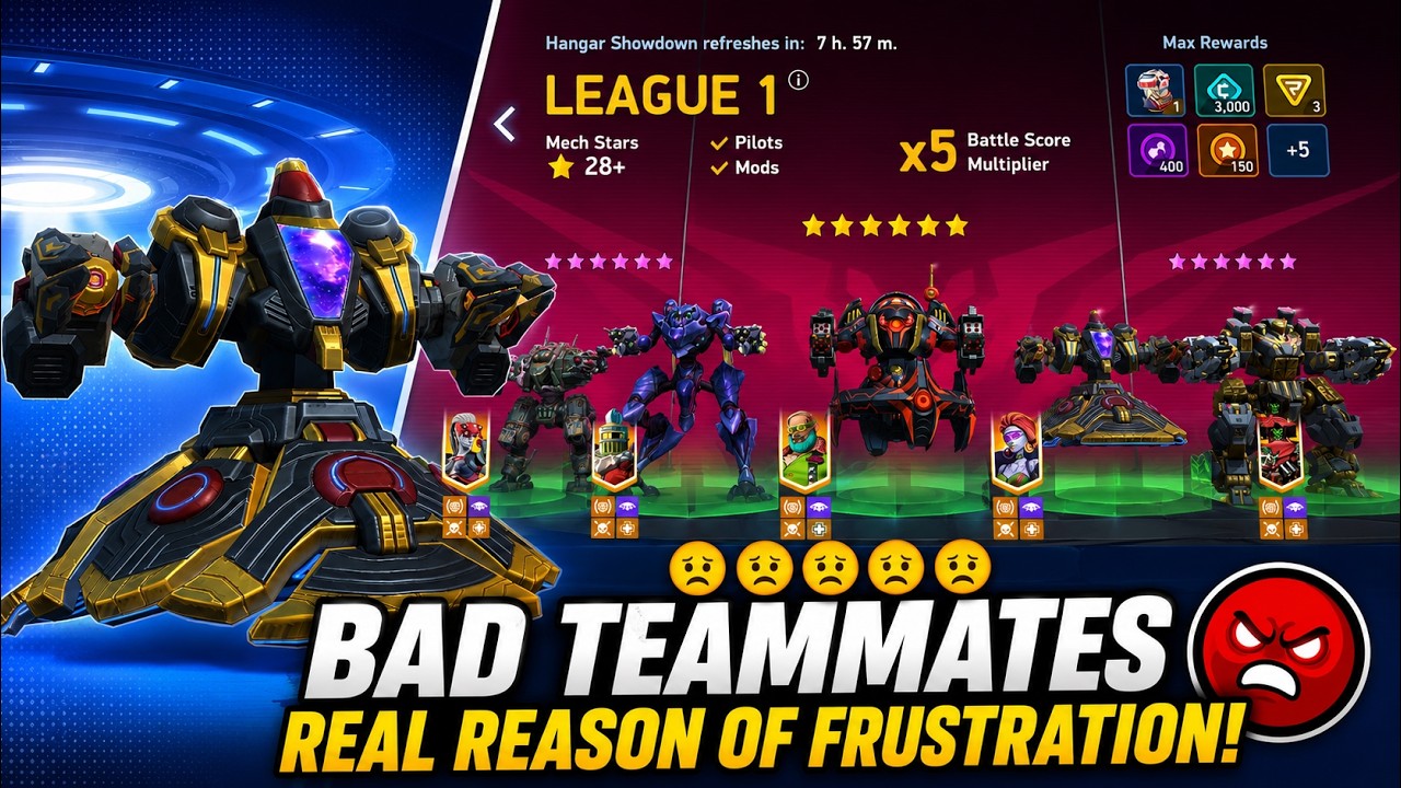 WTF ARE MY TEAMMATES DOING?! 😭💀 HANGER SHOWDOWN IS PAINFUL! | Mech Arena
