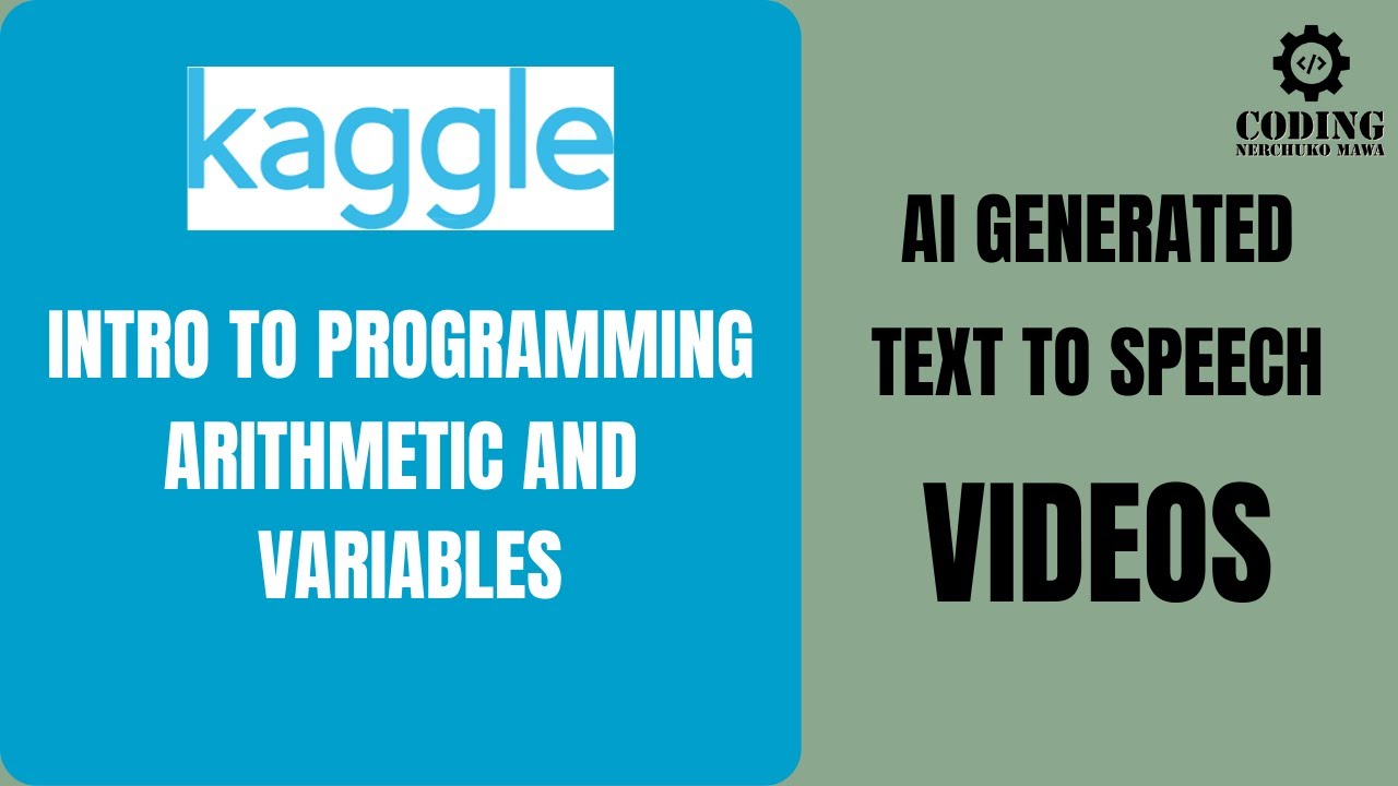 Intro to programming(Arithmetic and Variables) | kaggle | data science | coding nerchuko mawa