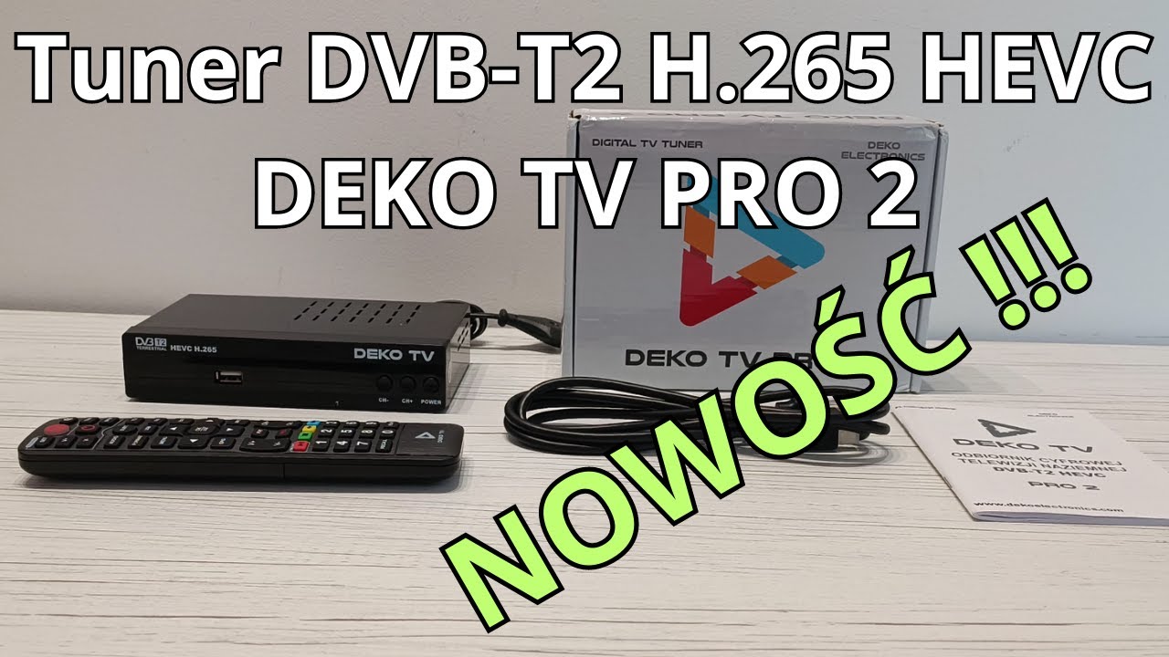 DEKO TV Pro 2  - recenzja tunera DVB-T2 z H.265 HEVC  - NOWOŚĆ !!