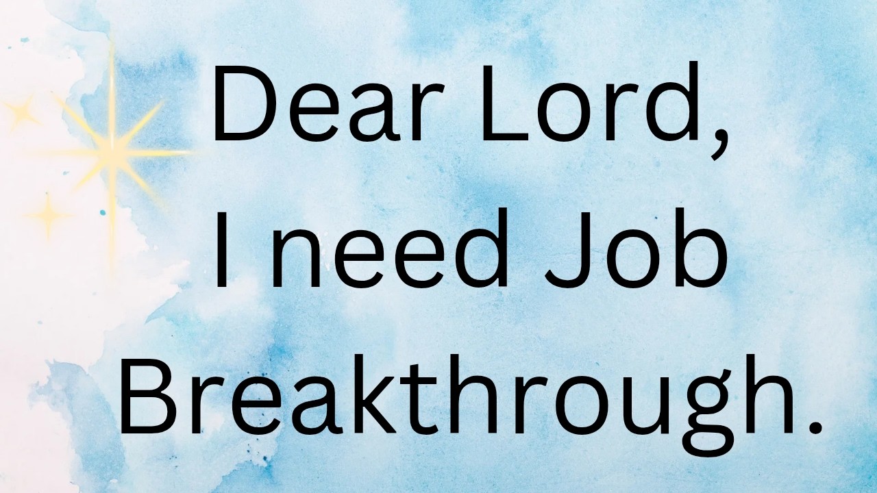 Powerful Prayer for Job Breakthrough | Prayer for Employment, Favor & Open Doors