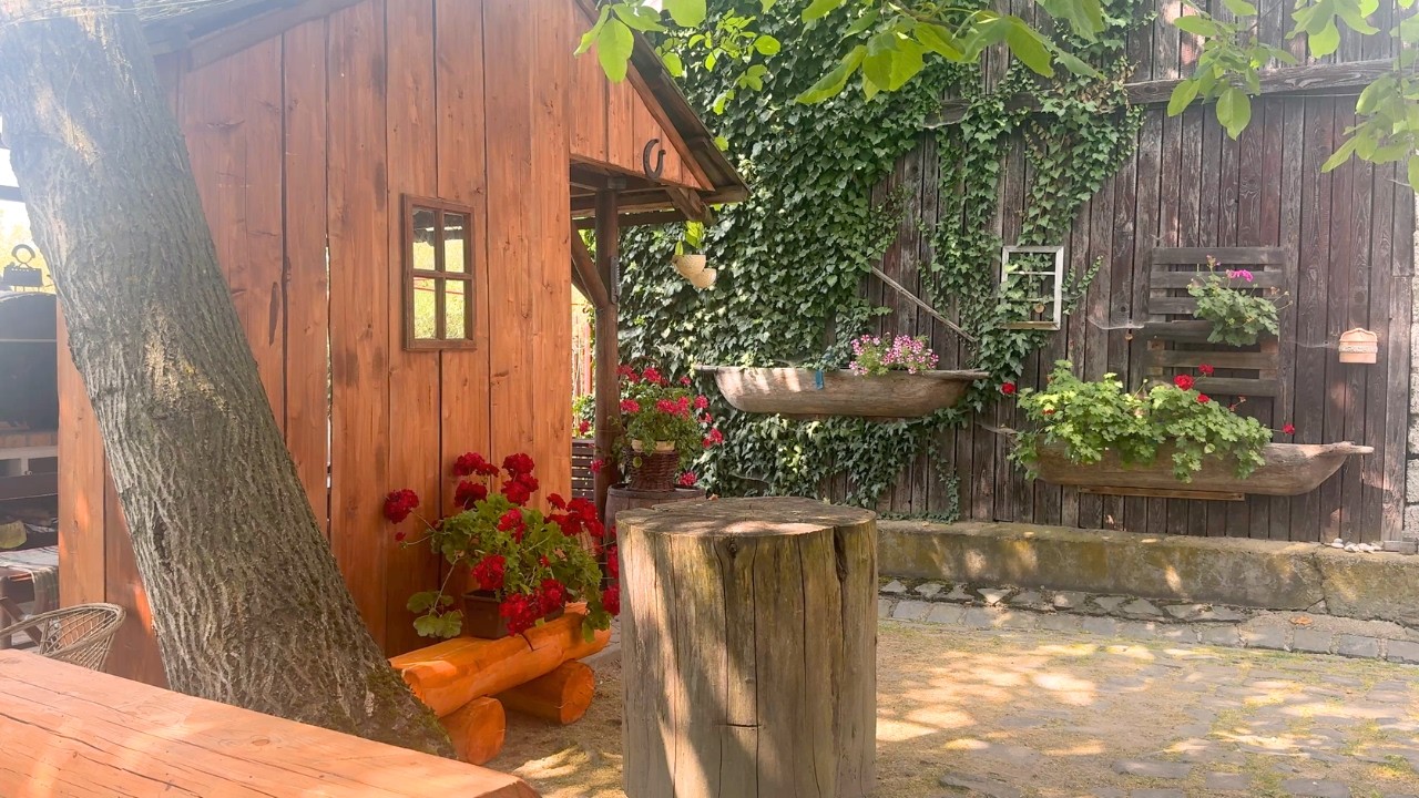 4K Rustic Old House Gazebo &bull; Relaxing Wind, Birds & Gentle Water Sounds for Sleep and Study (No AI)