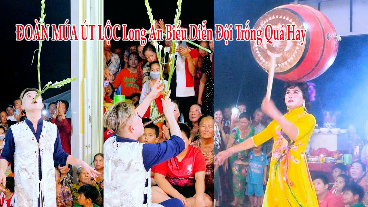 ĐOÀN MÚA ÚT LỘC Long An Biểu Diễn Đội Trống Quá Hay Tại LỄ KHÁNH MIẾU BÀ CHÚA XỨ TÂN HƯNG 2023