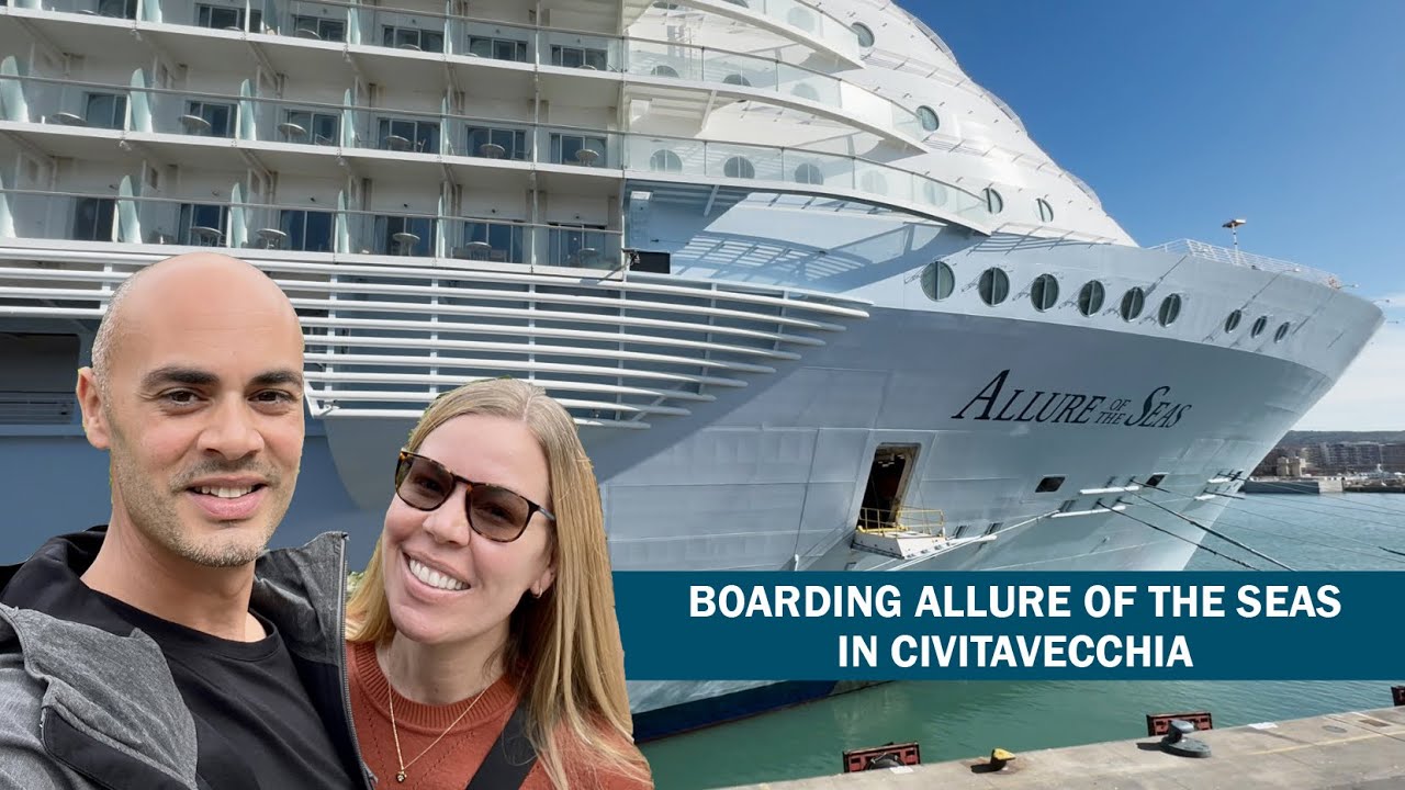 Allure of the Seas - Day 1 | Boarding in Civitavecchia + Exploring the Ship