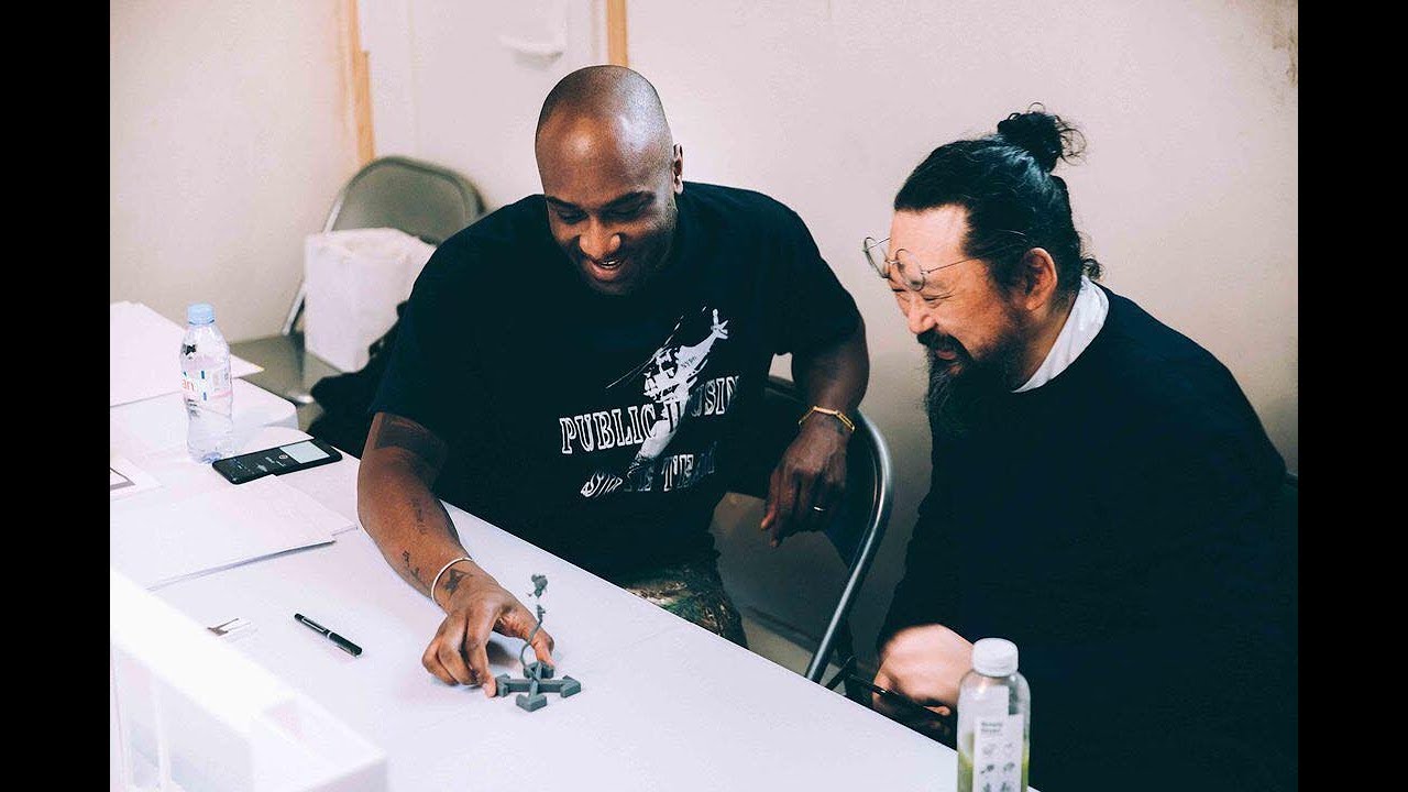 Virgil Abloh & Takashi Murakami at the Gagosian. / Off-White / London