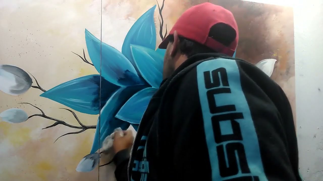 Como Pintar FLORES en Acrílico muy FACIL
