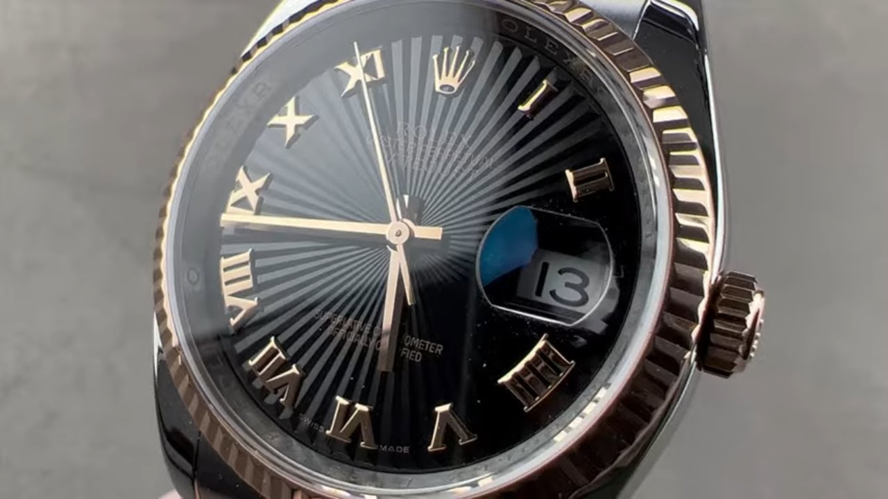 Обзор часов Rolex Datejust 36 Black Sunbeam Dial 116231