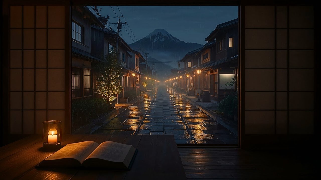 Rain Sounds for Deep Sleep | A Quiet Zen Night in the Mountains