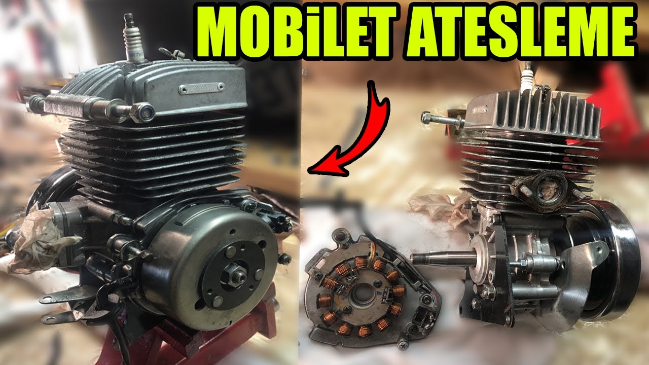 Mobilet ELEKTRONİK ATEŞLEME Montajı ! Mobilet topluyoruz