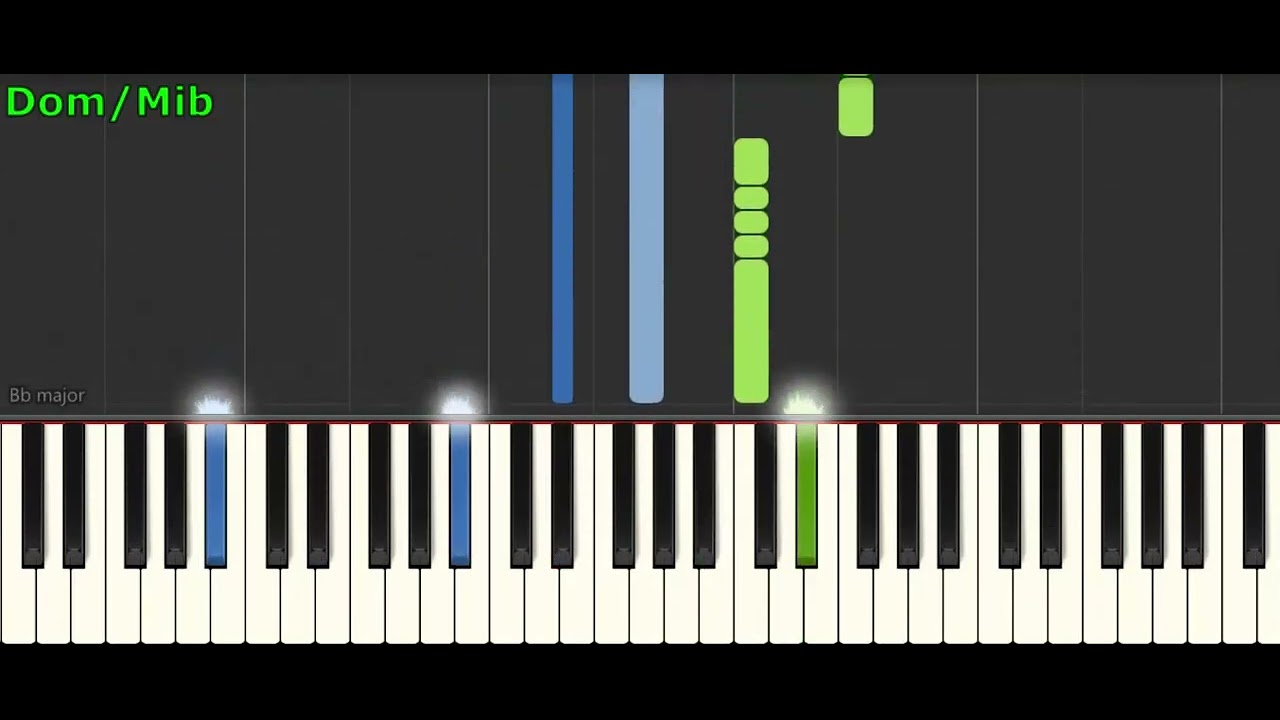 A natale puoi  Piano Midi Tutorial Accordi Synthesia (base strumenti)