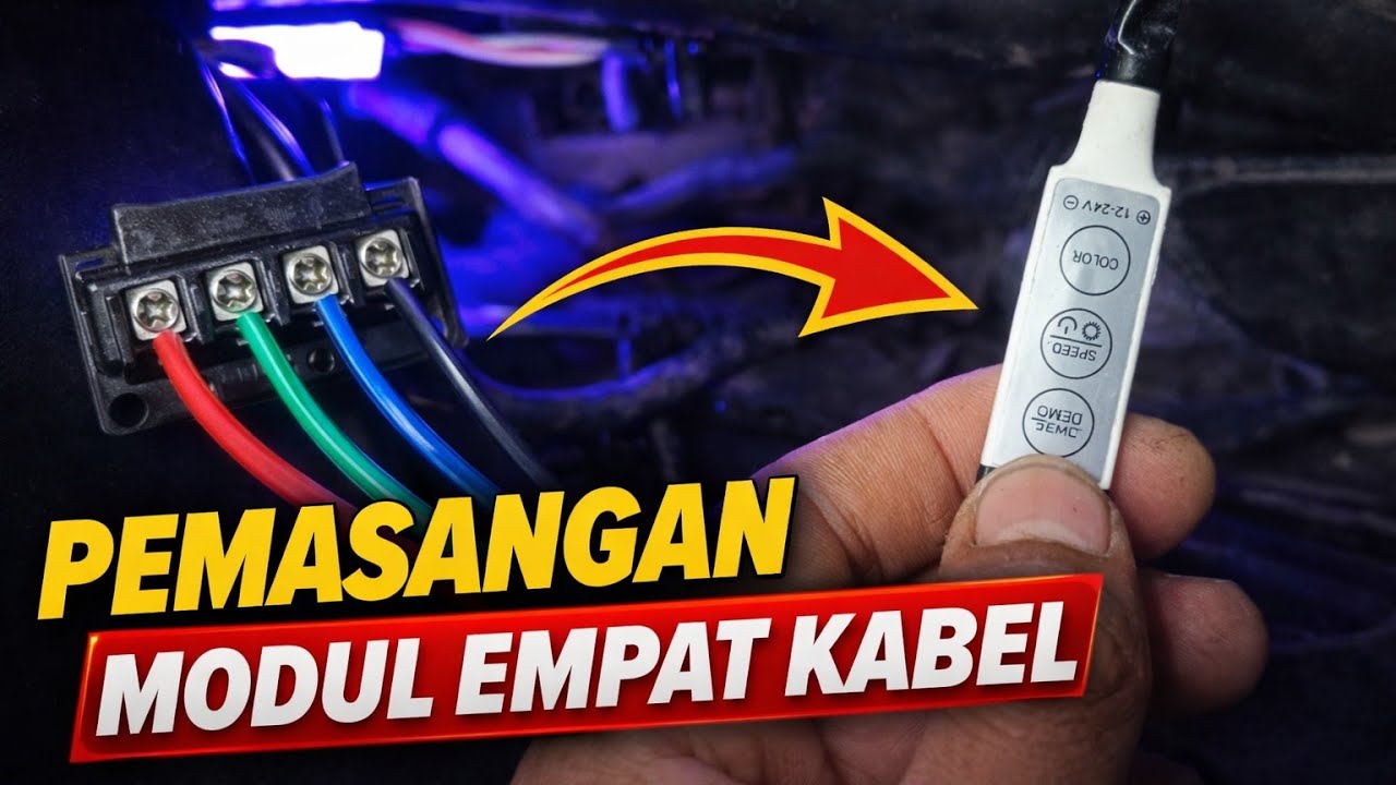 Cara Pasang Modul Lampu Kolong Motor 4 Kabel | Mudah Banget Untuk Pemula!