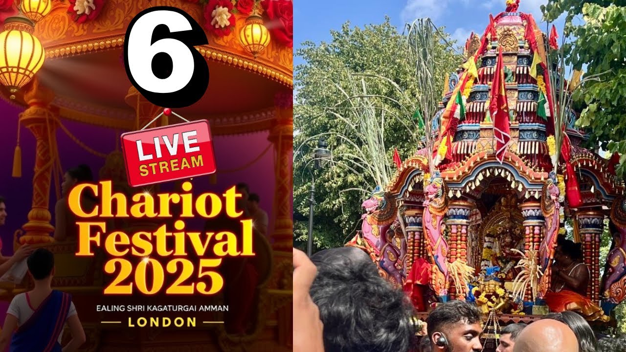 🌸 Wheels of Devotion  | Chariot Festival 2025 – Ealing Shri Kanagathurgai Amman Temple, Part10 🌸