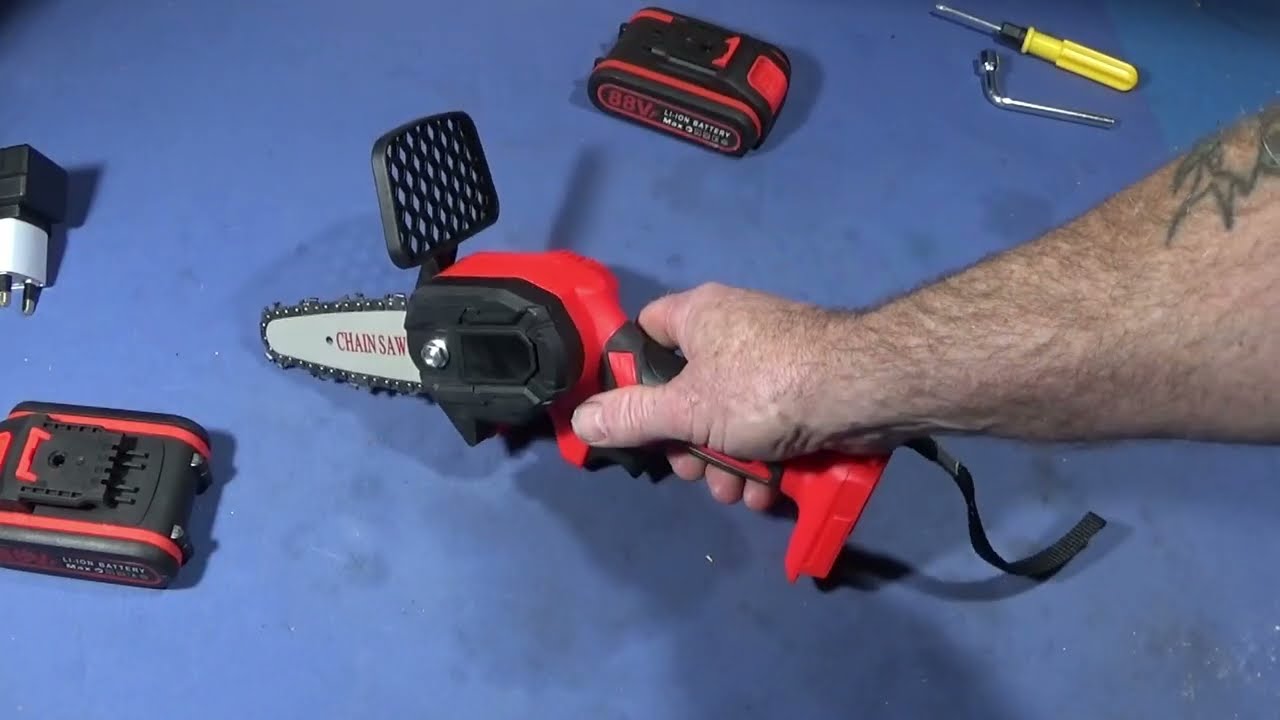 Miniature Rechargeable Lithium Battery Electric Chainsaw Review