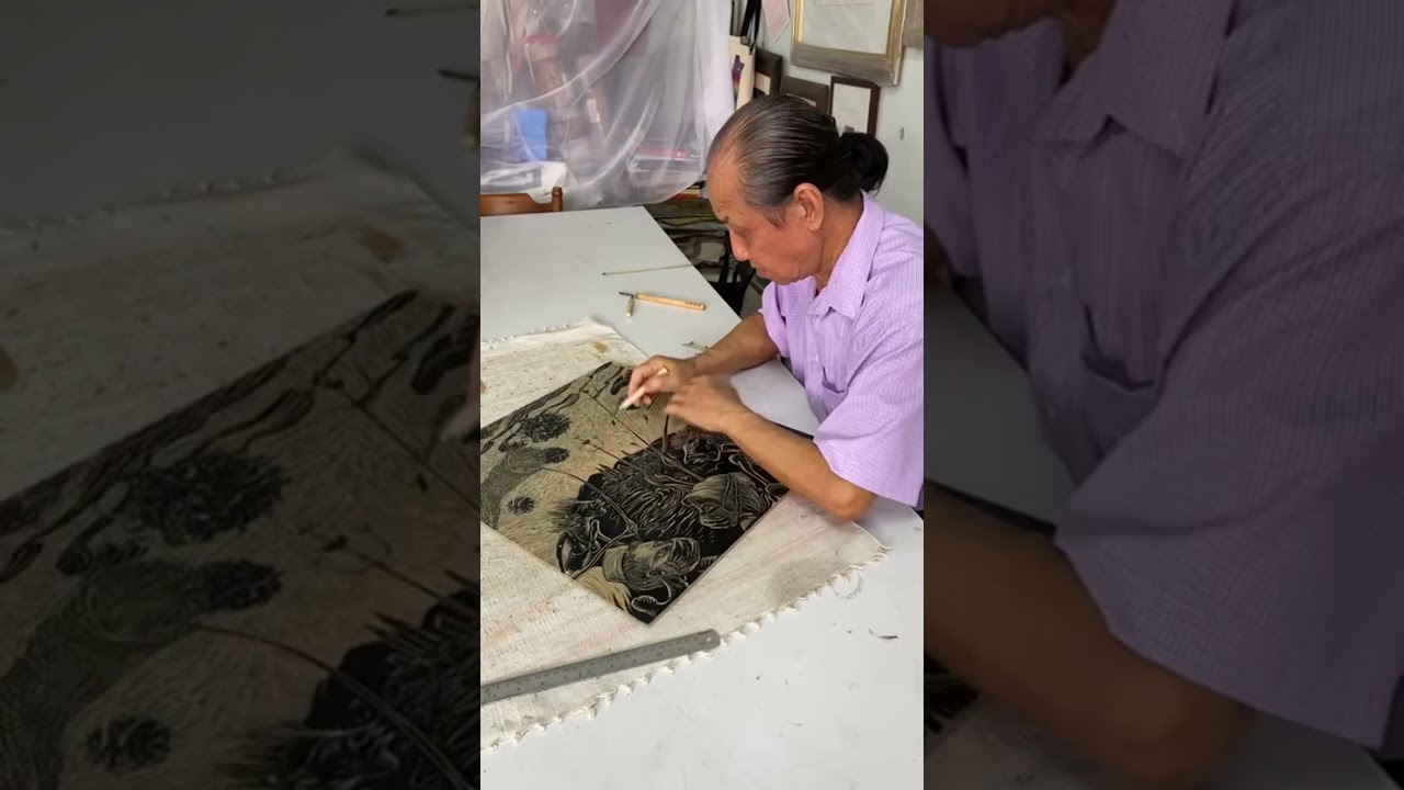 Woodcut print