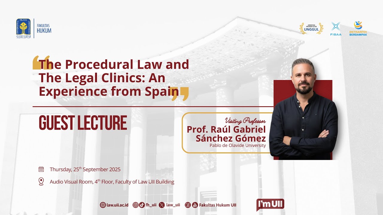Guest Lecture | The Procedure Law and The Legal Clinics