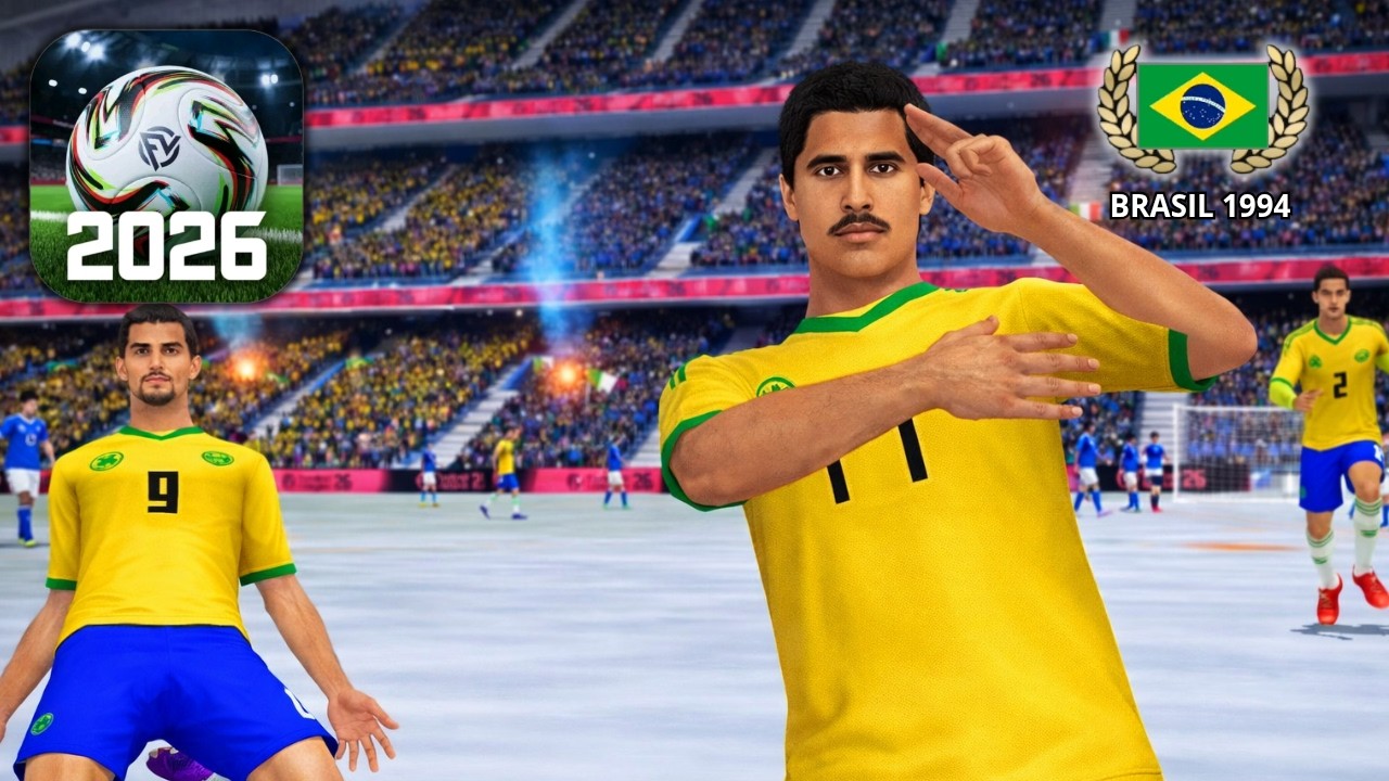 Football League 2026 - Gameplay Evento Brasil 1994: Rodada 1 Completo (Android, iOS)