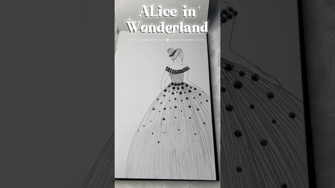 Beautiful Diamond Dress ART using rhinestones