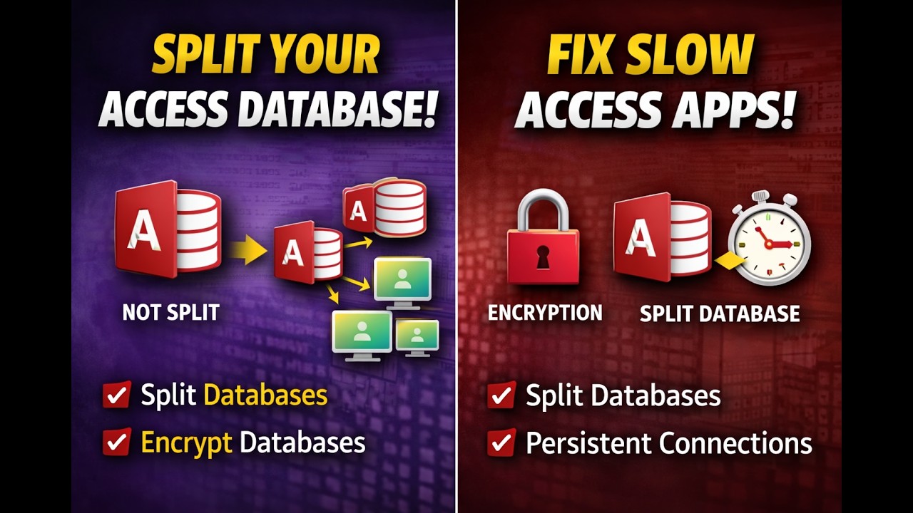 Microsoft Access - Database Splitting and Persistent Connections