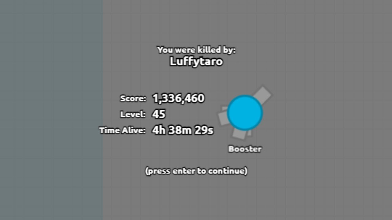 Diep.io 1,336,460 score as a ram booster in 2TDM + double million