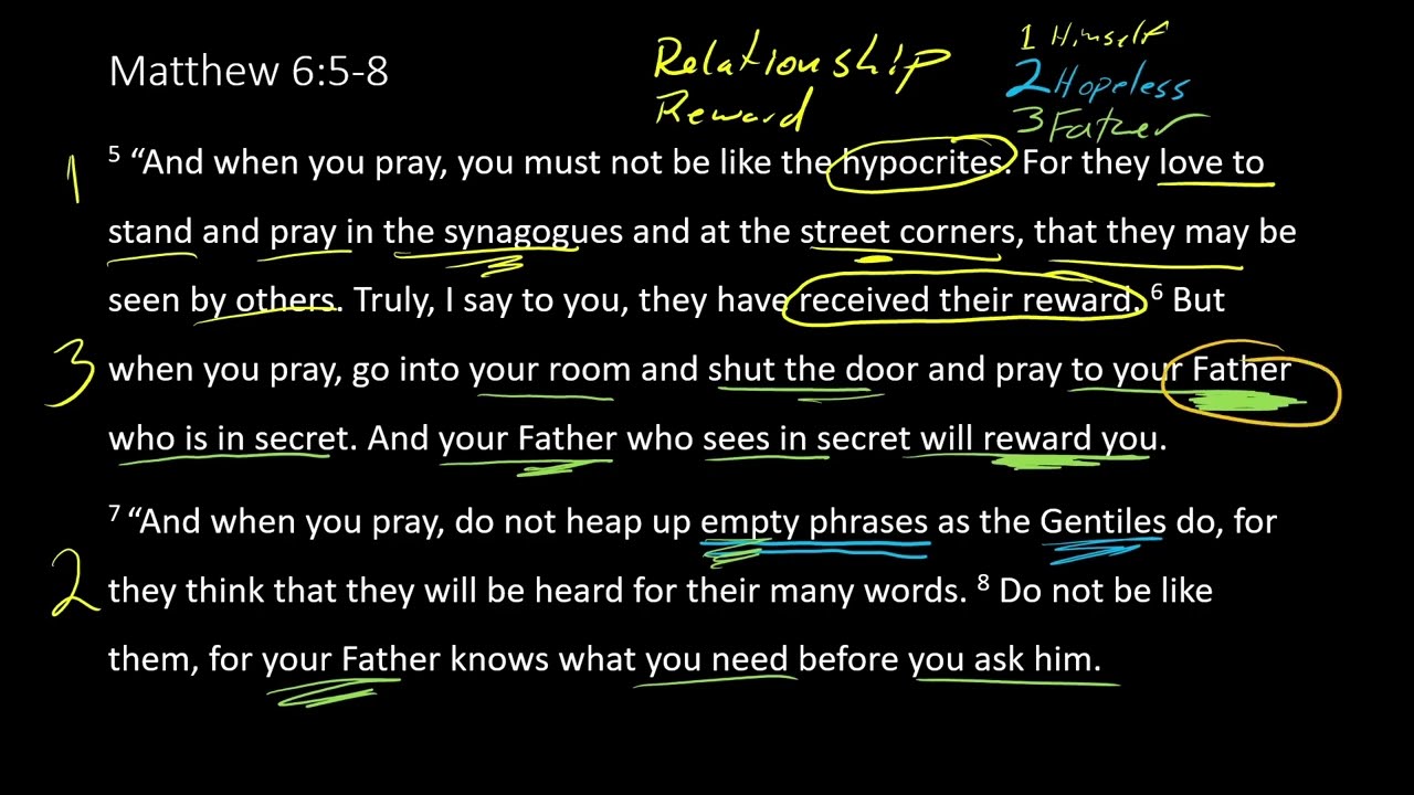 Matthew 6:5-8 - The Three People