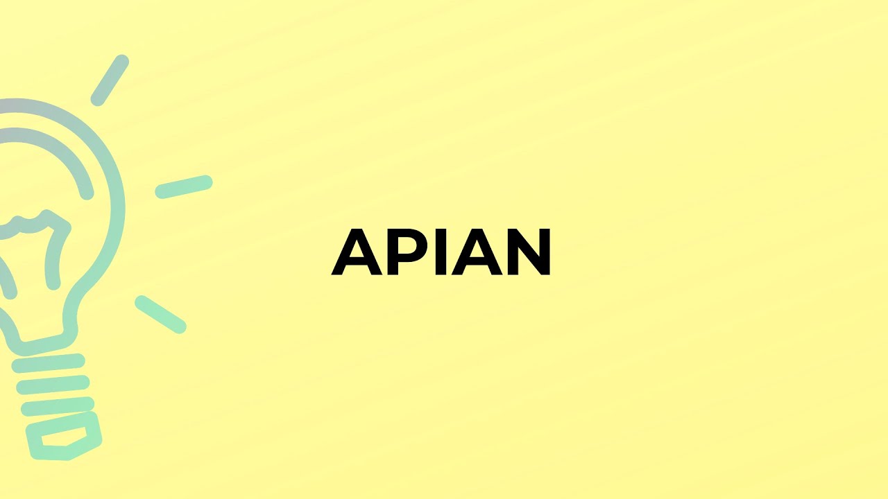What is the meaning of the word APIAN?