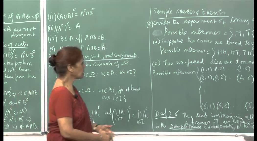 Mod-01 Lec-02 Sample space , events, axioms of probability
