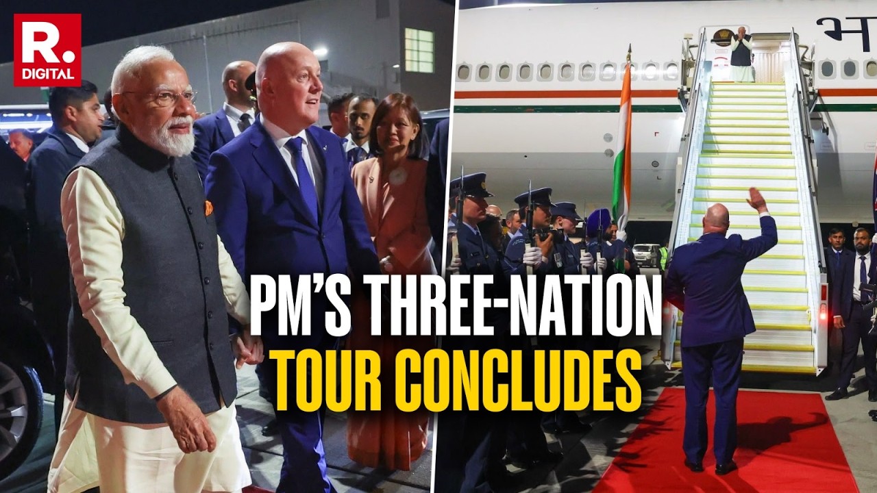 PM Modi Concludes Three-Nation Visit, Emplanes For India From New Zealand