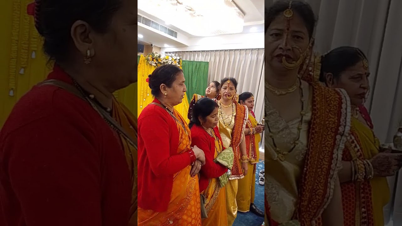 भतीजे का हल्दी लगाने का प्रोग्राम