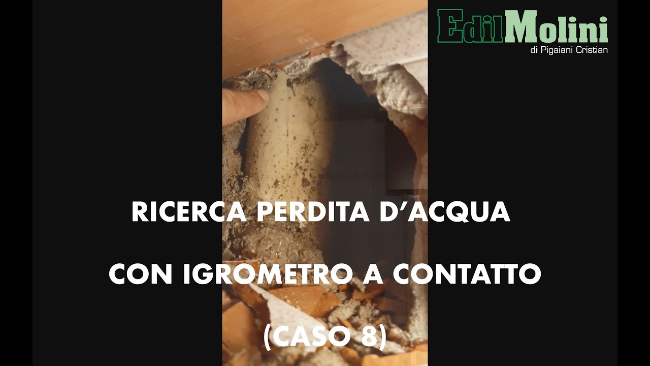 Ricerca perdita d’acqua con igrometro a contatto (Caso 8)