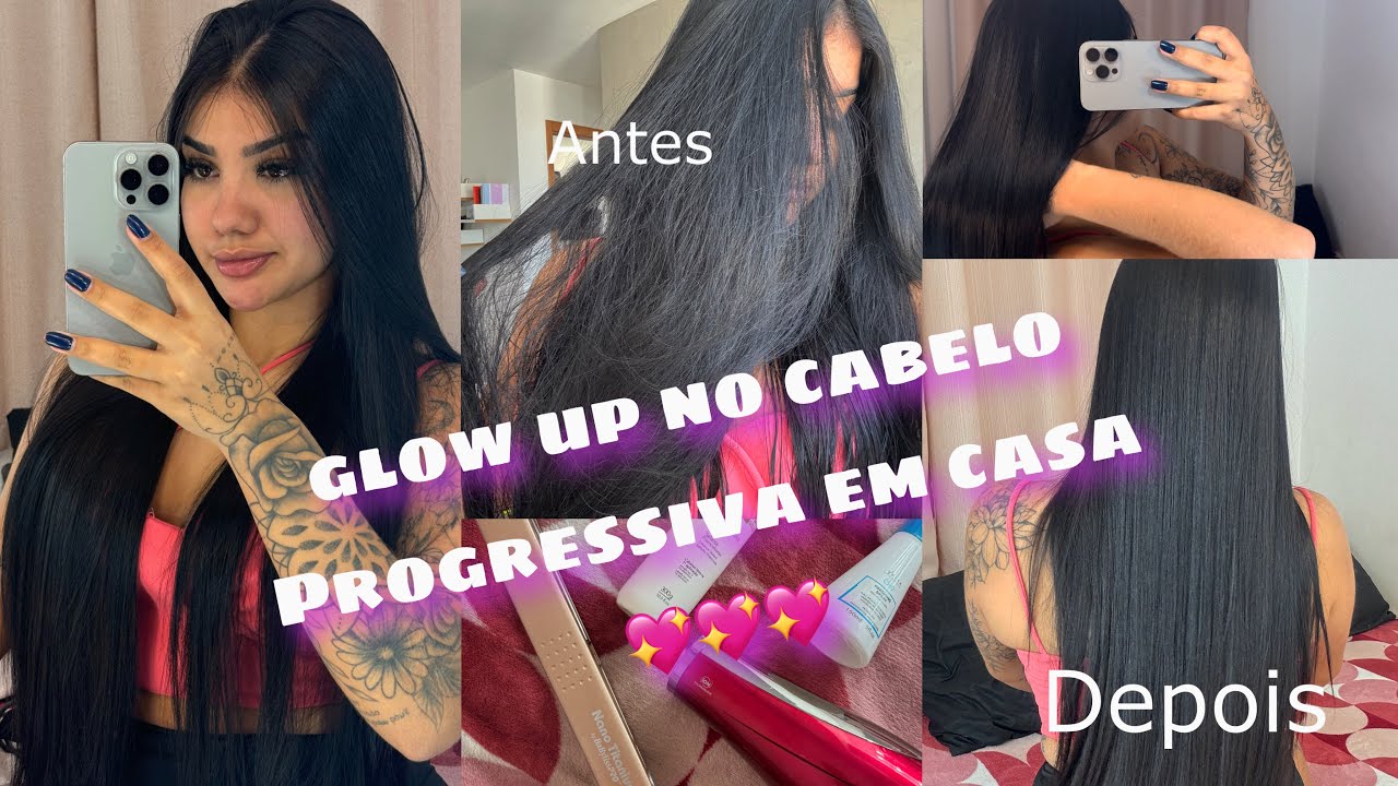 GLOW UP NA JUBA | PROGRESSIVA EM CASA 🫰🏻💖