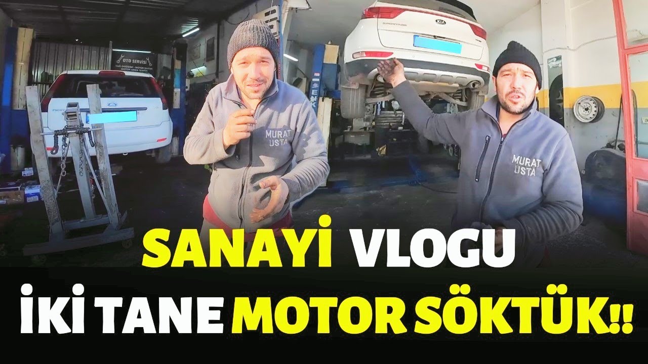 İKİ TANE ARABA'NIN MOTORUNU SÖKTÜK!! MURAT USTA