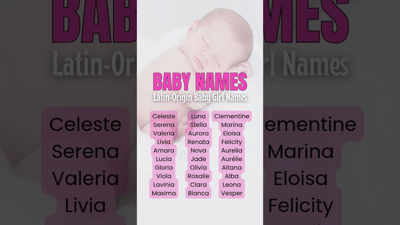 30 Latin Baby Girl Names Trending in 2025 #babynames #babygirl #latinnames