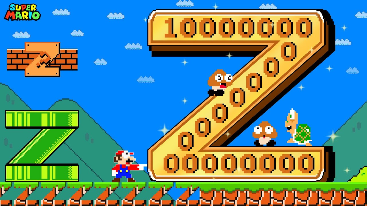 Super Mario Bros. But When Everything Mario Touches Turns into Z