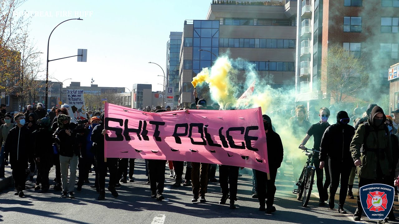 Montréal | Manifestation annuelle anticapitaliste du 1er mai dégénère
