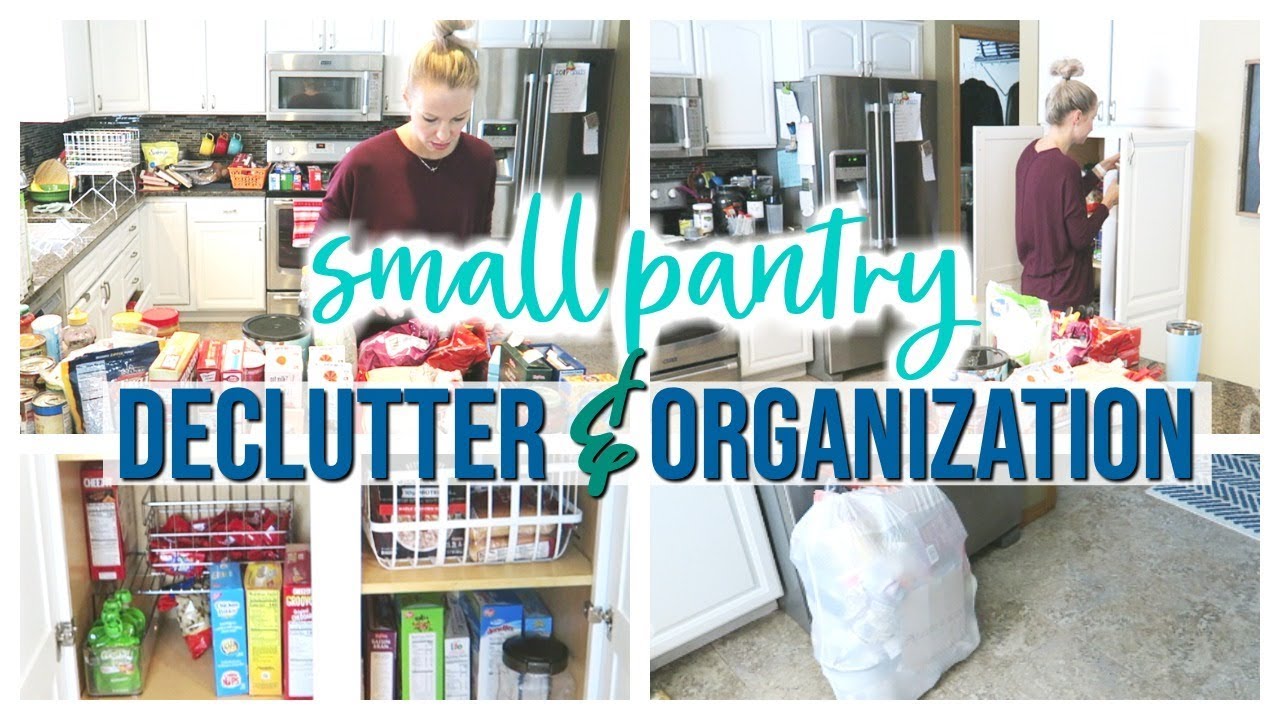 SMALL PANTRY CABINET DECLUTTER & ORGANIZATION 2019