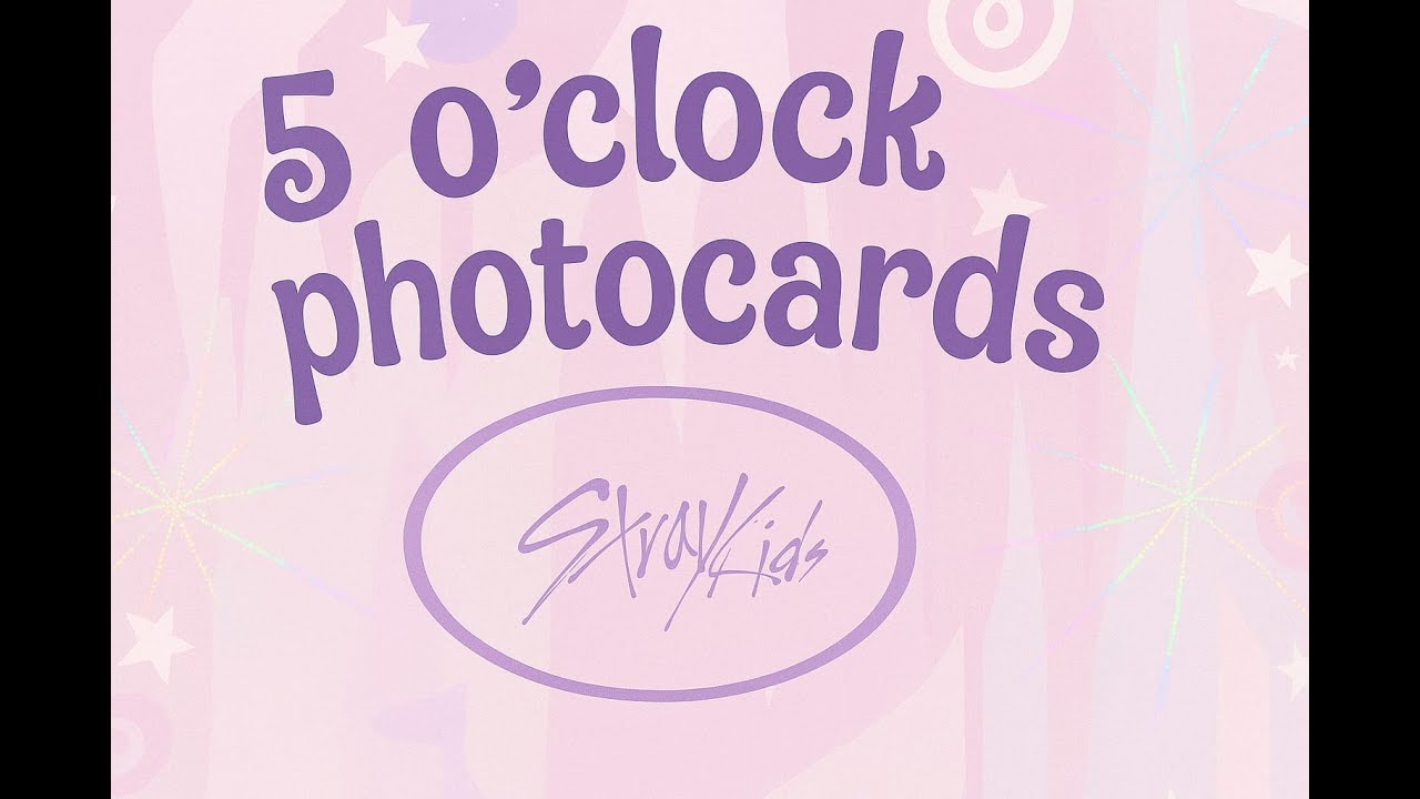 Unboxing Stray Kids 5 o'clock photocards #SKZ #StrayKids #KPop #Photocards #Album #ASMR