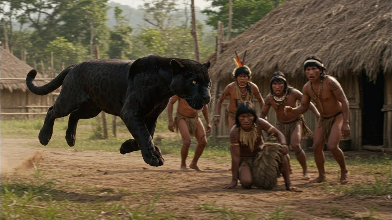 Onça preta aterroriza aldeia indígena no Amazonas l