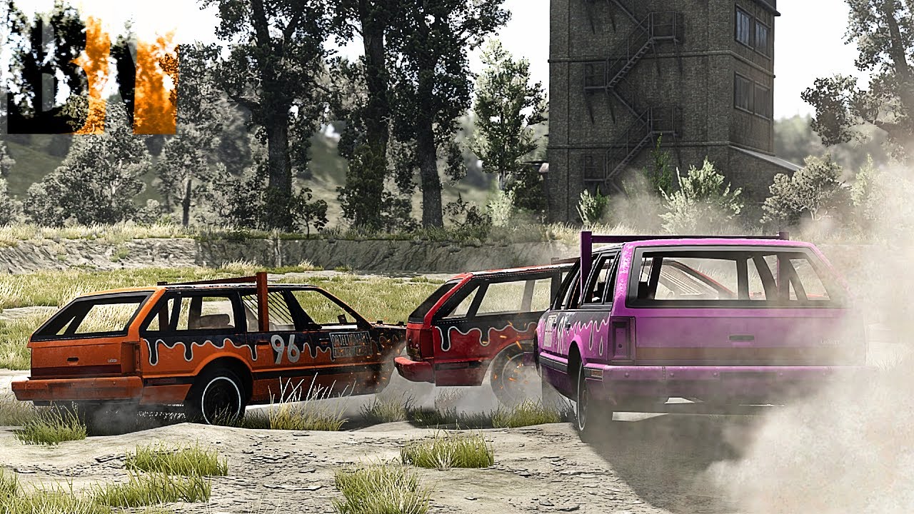 Безумное ДЕРБИ в BeamNG! Отказал ДВИГАТЕЛЬ!