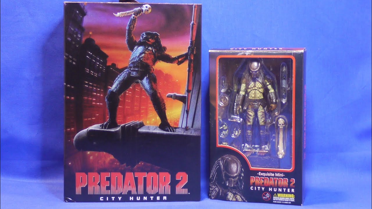 NECA PREDATOR 2  CITY HUNTER VS HIYA TOYS CITY HUNTER  PREDATOR. CUAL ES EL MEJOR?